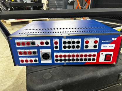 OMlCRON CMC 356 Protection Relay Tester + Calibration Cert & Full Cable Set