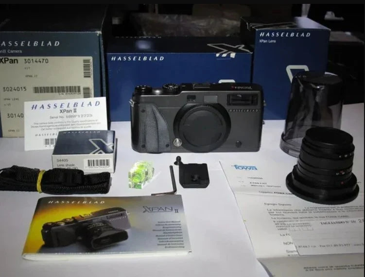 MINT Hasselblad XPan II Panoramic Kit w/ 45mm f/4 Lens - FULL BOXED / PAPERS