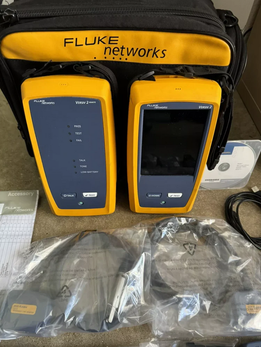 FLUKE Networks DSX-8000 Versiv 2 Cable Certifier Tester Kit